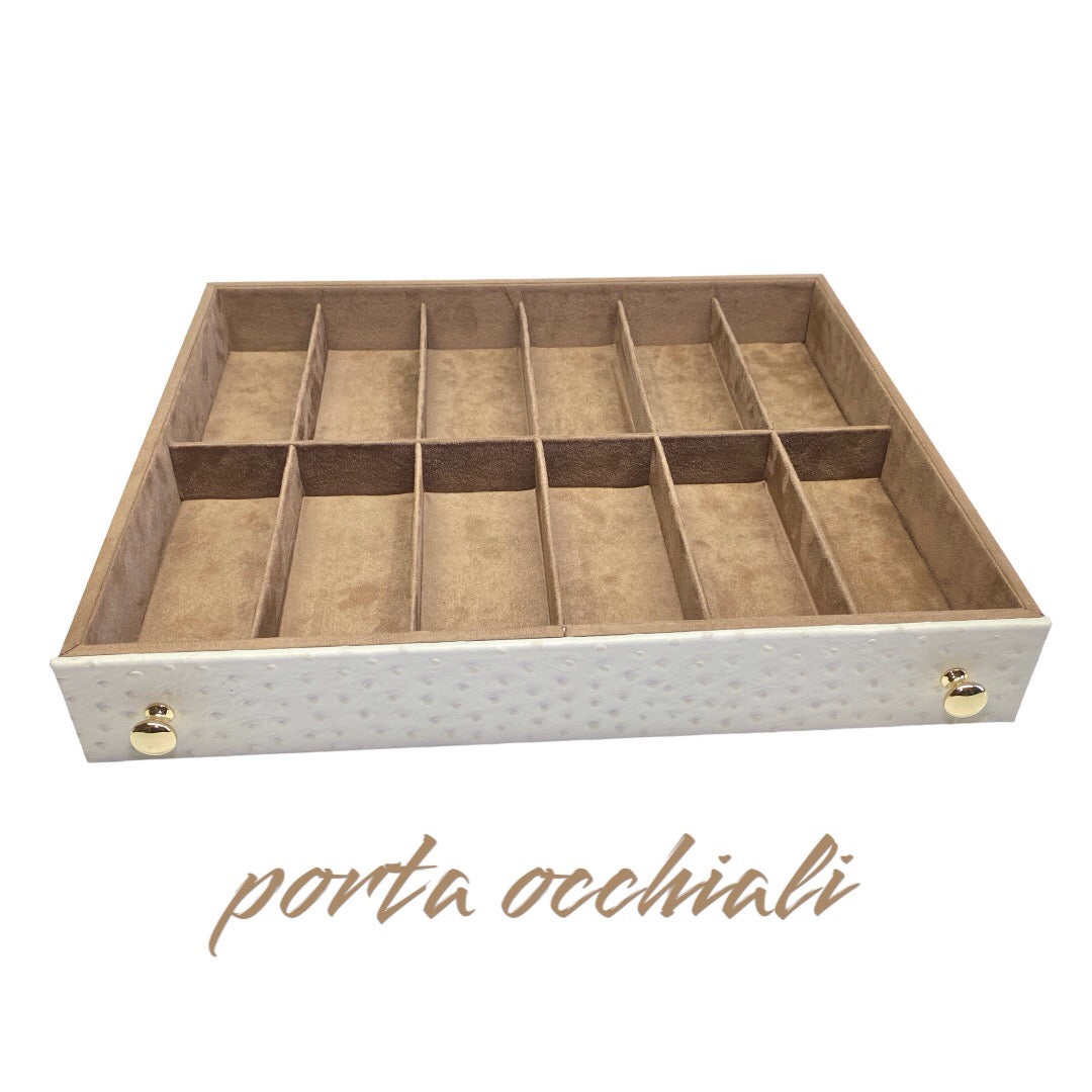 Baule in Vera Pelle Texture Struzzo | Piatti Milano