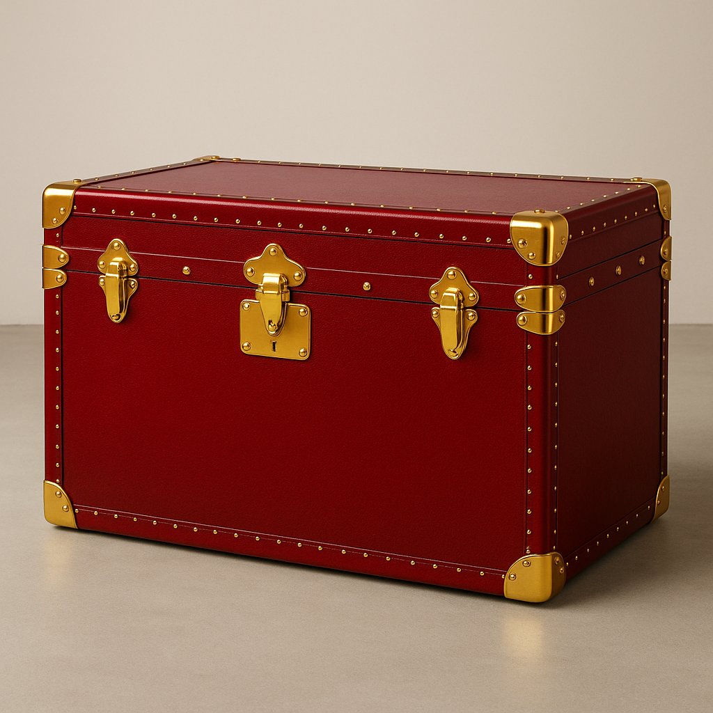 Steamer Trunk in Pelle su Misura | Piatti Milano