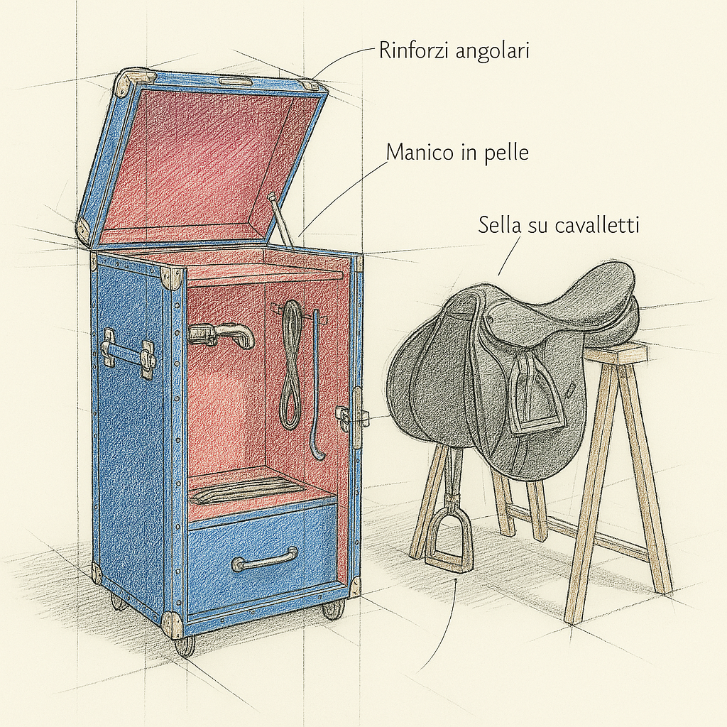 Baule da Equitazione su Misura | Piatti Milano