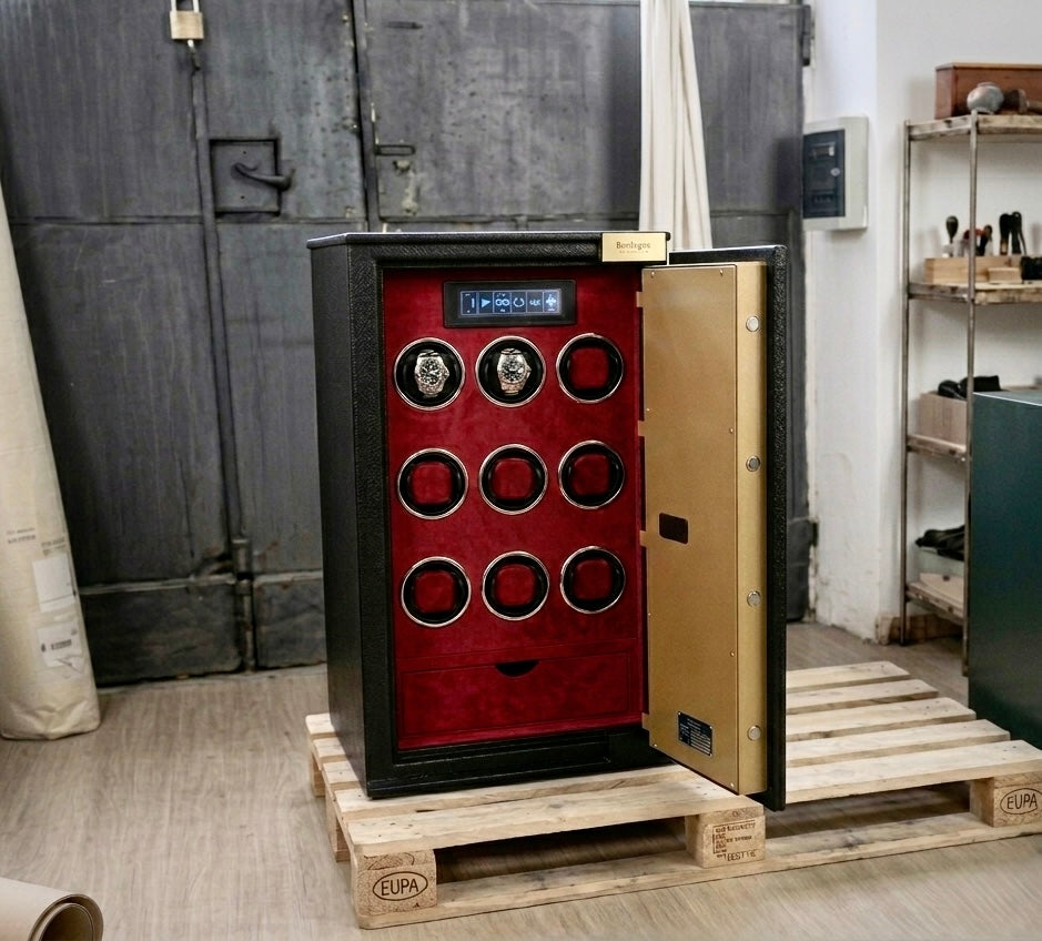 Watch winder multi-rotore su misura per cassaforte, Piatti Milano