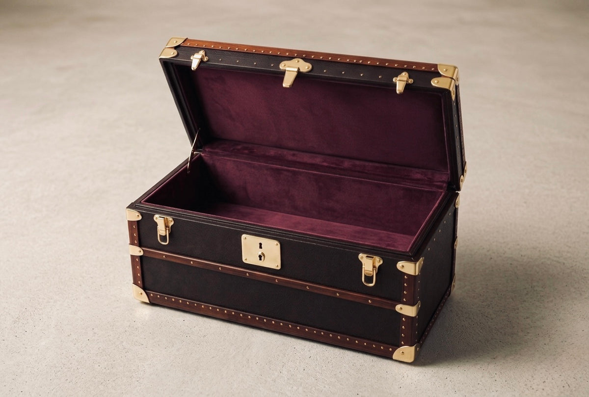 Steamer Trunk in Pelle su Misura | Piatti Milano