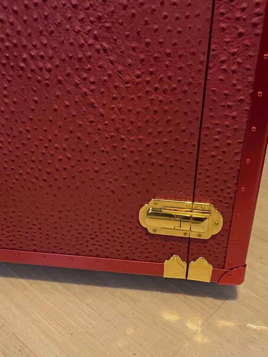 Baule in Vera Pelle Texture Struzzo | Piatti Milano