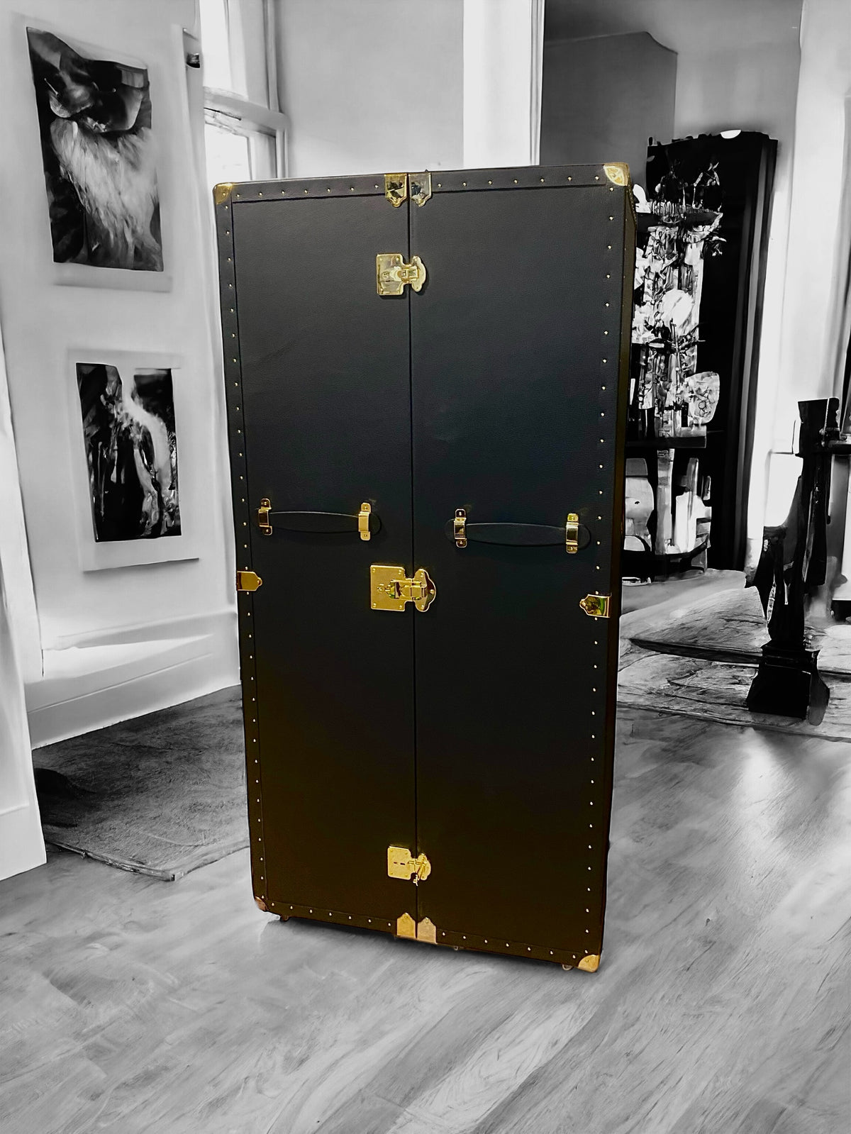 Baule Armadio in Pelle Milano