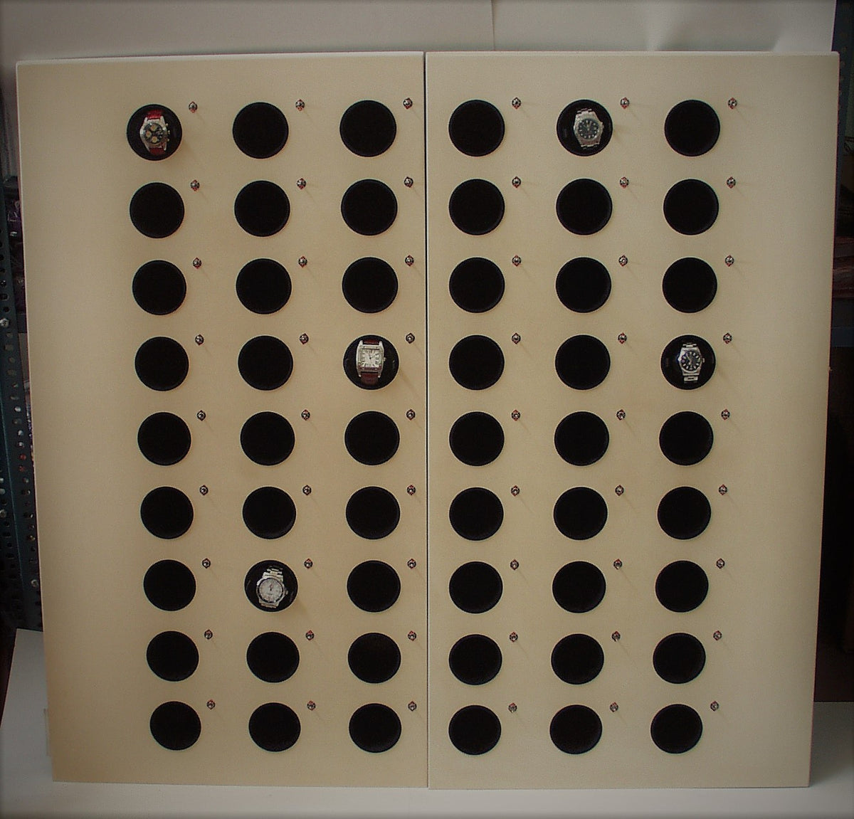 Watch winder su misura con 50 rotori per collezione di orologi automatici, Piatti Milano