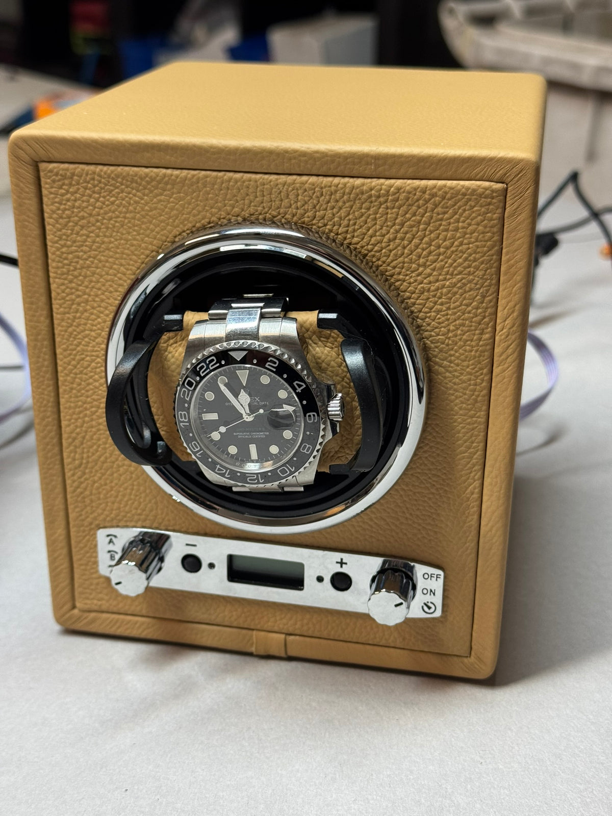 Watch Winder Singolo in Pelle | Piatti Milano