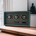 Luxury leather  watchwinder  in Milan by Piatti Milano