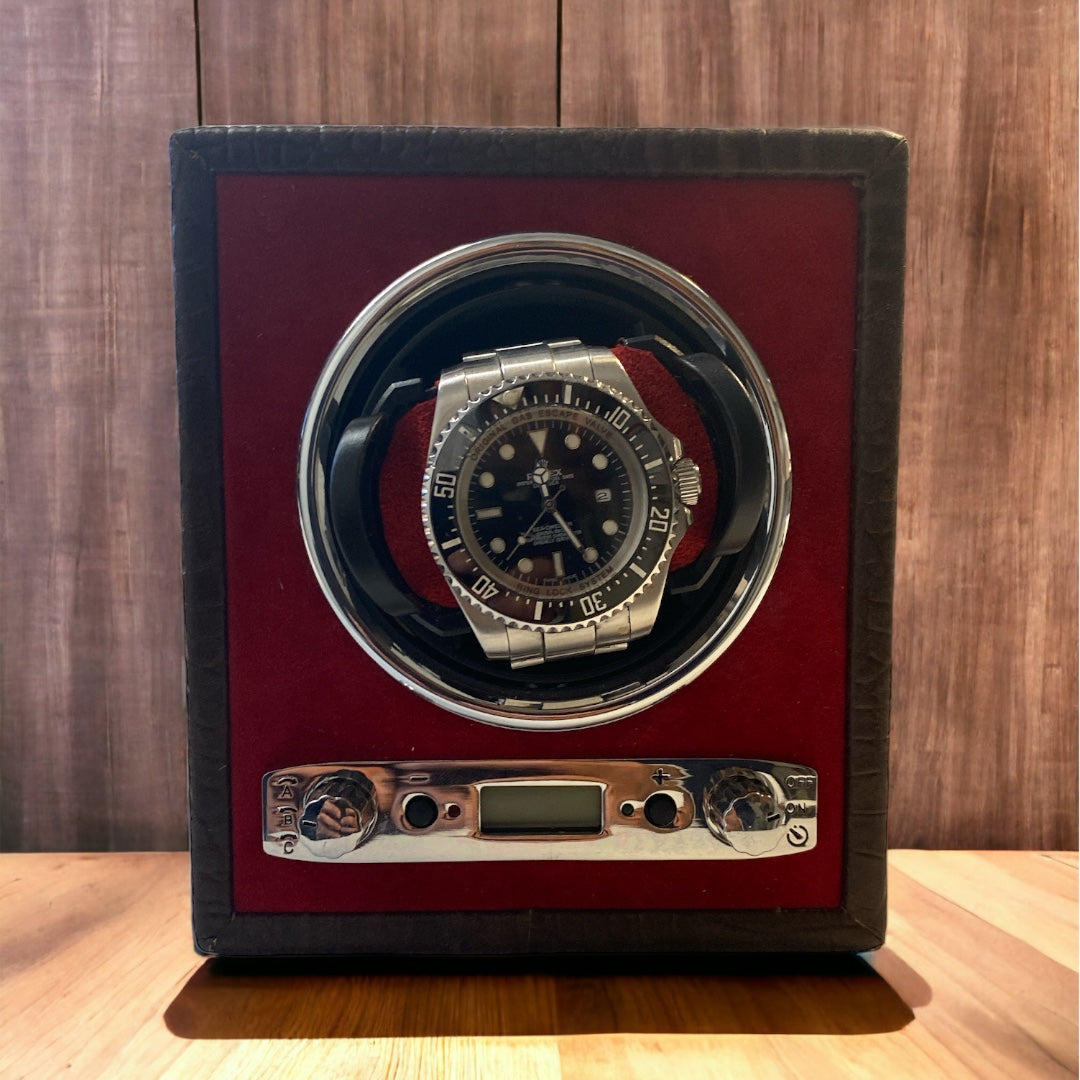 Avvolgitore per orologi in pelle, Piatti Milano