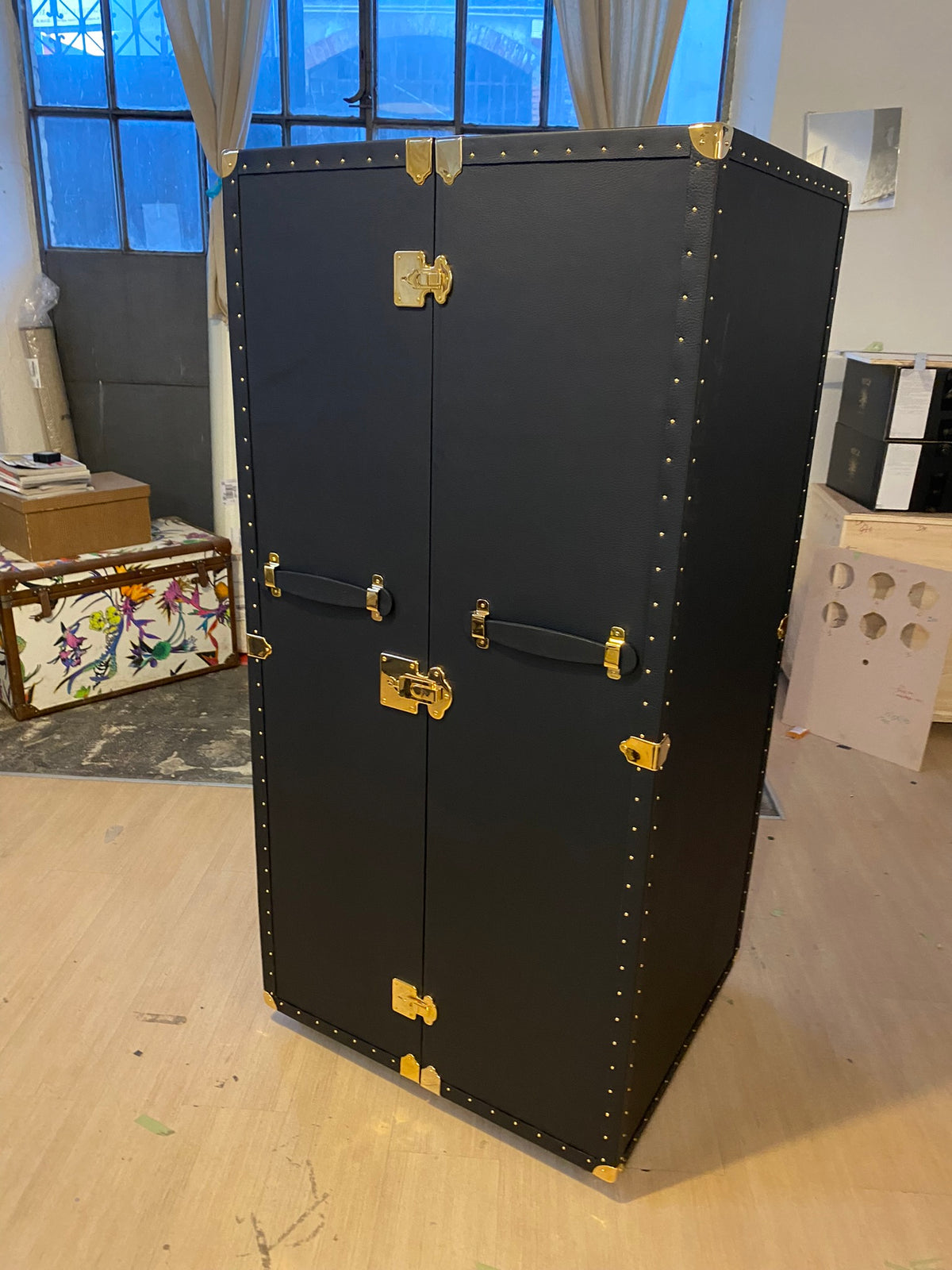 Baule Armadio in Pelle Milano