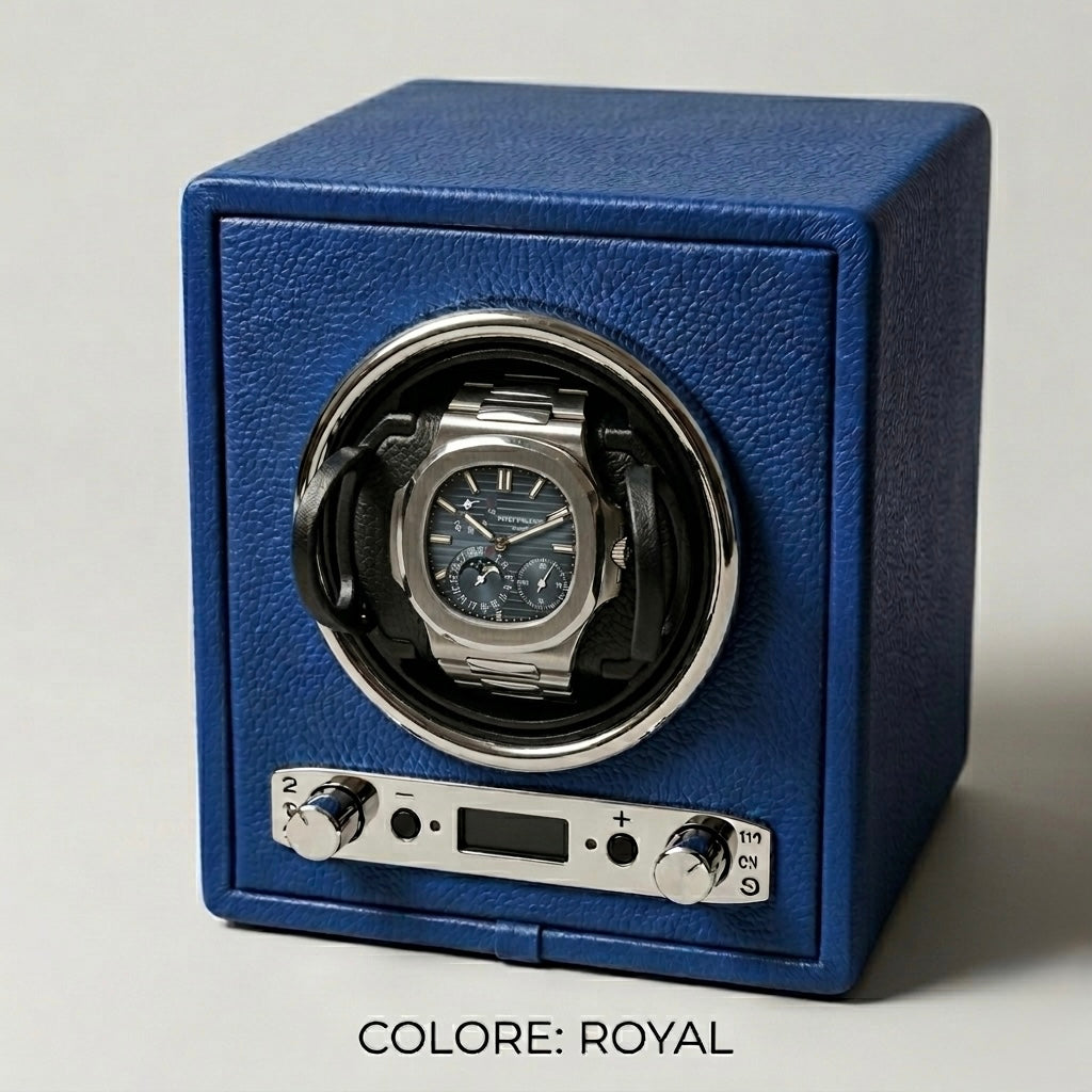 Caricatore per orologi in pelle, Piatti Milano