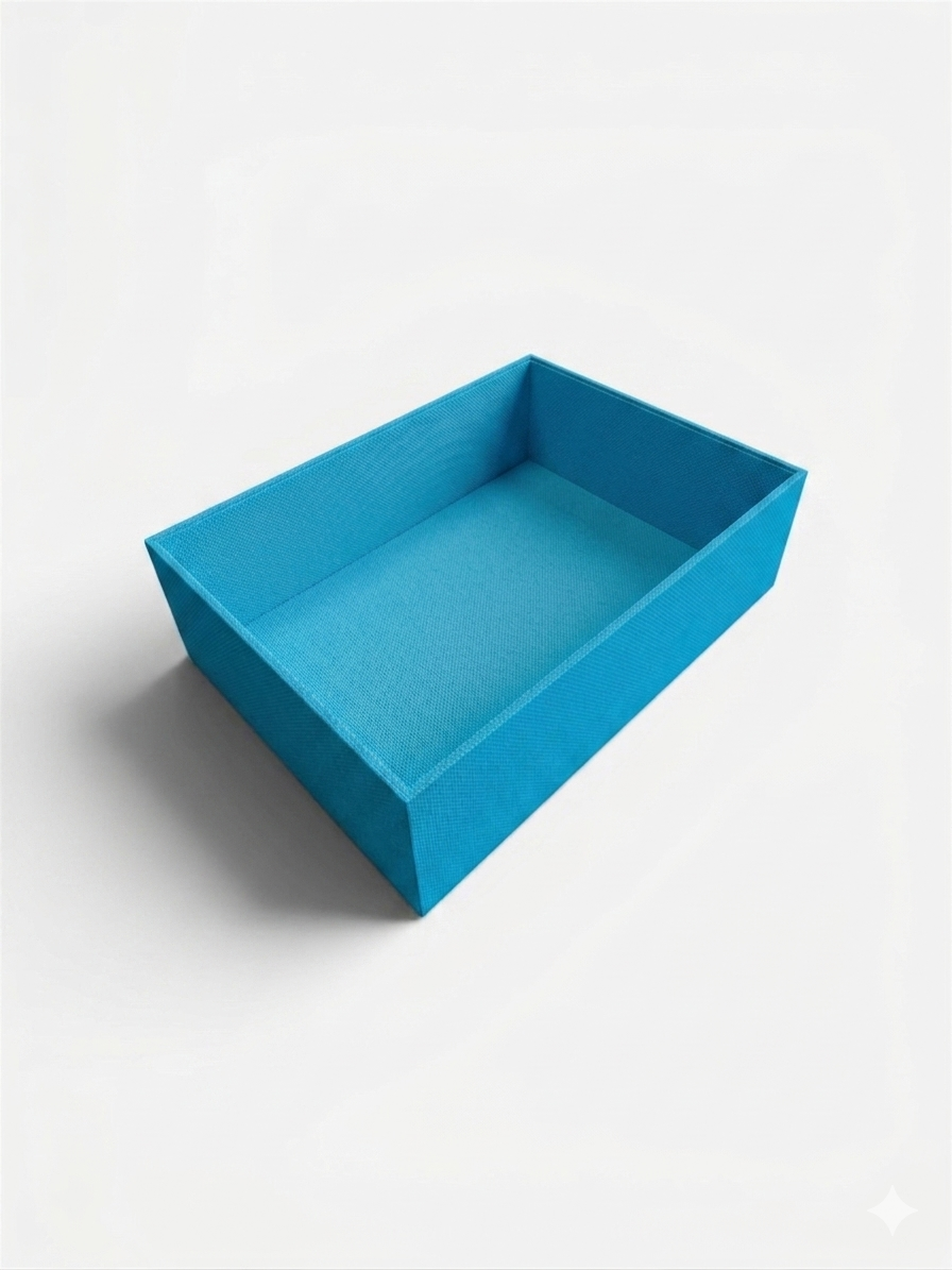 Scatola contenitore sotto letto con struttura rigida in legno